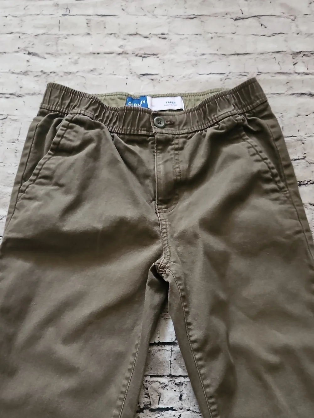 Old Navy Tapered  Buily-in Flex Olive Green Pants